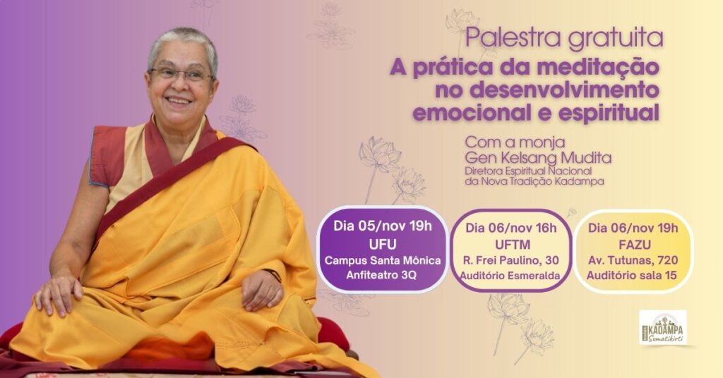 Palestra: A prática da meditação no desenvolvimento emocional e espiritual